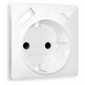 Накладка для розетки с заземлением и со шторками и 2хUSB type A и C Ambrella Volt Quant AP1100