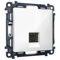 Розетка Ethernet RJ-45 и со шторками, без рамки Ambrella Volt ALFA MA112005