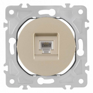 Розетка Ethernet RJ-45 без рамки Arte Milano am-202 202.45-1.shampan