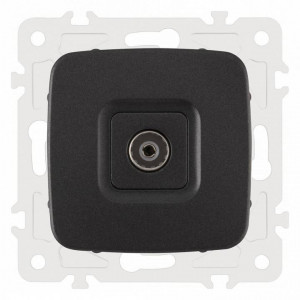 ТВ-розетка без рамки Arte Milano am-205 205.43-1.black