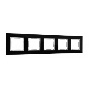 Рамка на 5 постов Arte Milano am-503.02 503.02-5.black Рамка на 5 постов Arte Milano am-503.02 503.02-5.black