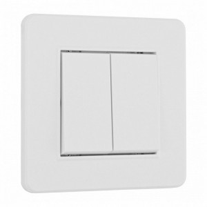 Выключатель двухклавишный Arte Milano SET16-1 SET16-1-30-2 white