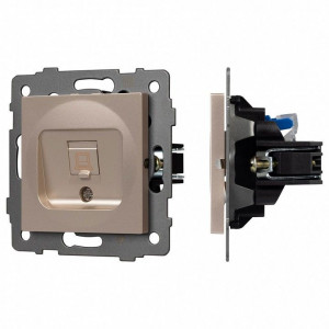 Розетка Ethernet RJ-45 и со шторками, без рамки Arlight SCT 049849
