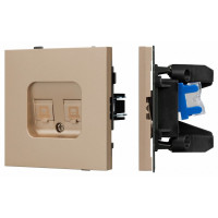 Розетка двойная Ethernet RJ-45 и со шторками, без рамки Arlight SCT-TENDO 054103