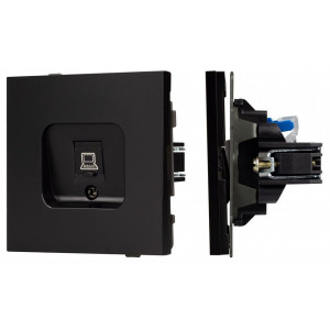 Розетка Ethernet RJ-45 и со шторками, без рамки Arlight SCT-TENDO 054104 Розетка Ethernet RJ-45 и со шторками, без рамки Arlight SCT-TENDO 054104