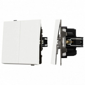 Выключатель двухклавишный без рамки Arlight SWT 054547