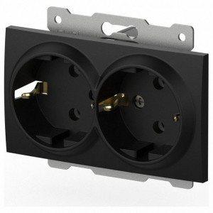 Розетка двойная с заземлением, без рамки Elbi Eleсtriс Zena Vega 609-014800-907