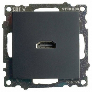 Розетка HDMI без рамки Stekker Катрин 50062 Розетка HDMI без рамки Stekker Катрин 50062