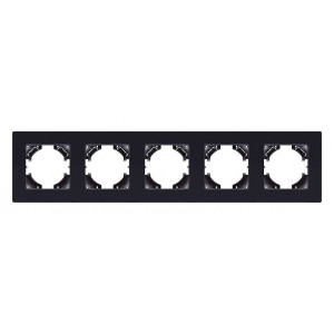 Рамка на 5 постов Kollinger Eleganz Acryl EA5BK Рамка на 5 постов Kollinger Eleganz Acryl EA5BK