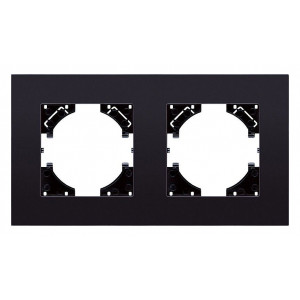 Рамка на 2 поста Kollinger Reflex MG RM2BK Рамка на 2 поста Kollinger Reflex MG RM2BK