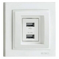 Розетка USB Mono Electric Despina 102-170005-178