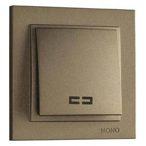 Выключатель одноклавишный с подсветкой Mono Electric Despina 102-232325-101 Выключатель одноклавишный с подсветкой Mono Electric Despina 102-232325-101