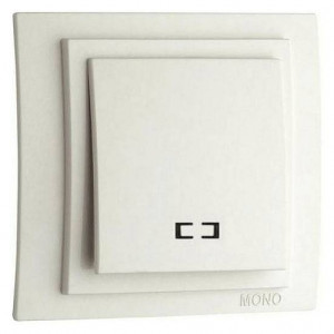 Выключатель одноклавишный с подсветкой без рамки Mono Electric Despina / Larissa 500-000125-101 Выключатель одноклавишный с подсветкой без рамки Mono Electric Despina / Larissa 500-000125-101