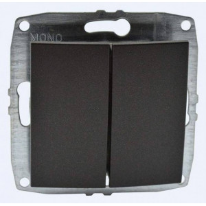 Выключатель двухклавишный без рамки Mono Electric Despina / Larissa 500-002025-102 Выключатель двухклавишный без рамки Mono Electric Despina / Larissa 500-002025-102