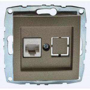 Розетка Ethernet RJ-45 без рамки Mono Electric Despina / Larissa 500-002305-125 Розетка Ethernet RJ-45 без рамки Mono Electric Despina / Larissa 500-002305-125