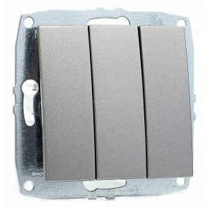 Выключатель трехклавишный без рамки Mono Electric Despina / Larissa 500-002422-114 Выключатель трехклавишный без рамки Mono Electric Despina / Larissa 500-002422-114