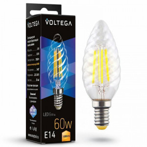 Лампа светодиодная Voltega Candle corn 6W E14 6Вт 3000K 7211