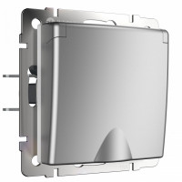 Розетка с заземлением и со шторкой, без рамки с крышкой Werkel  W1171206