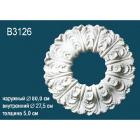 Розетка потолочная под люстру Perfect B3126 полиуретановая с орнаментом 583 мм B3126