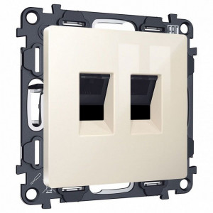 Розетка двойная Ethernet RJ-45 без рамки Ambrella Volt MA MA312110 Розетка двойная Ethernet RJ-45 без рамки Ambrella Volt MA MA312110