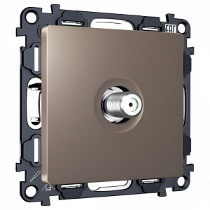 ТВ-розетка без рамки Ambrella Volt ALFA MA643050 ТВ-розетка без рамки Ambrella Volt ALFA MA643050