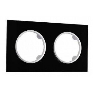 Рамка на 2 поста Arte Milano am-502.01 502.01-2.black Рамка на 2 поста Arte Milano am-502.01 502.01-2.black