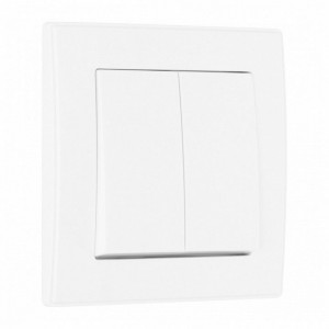 Выключатель двухклавишный Arte Milano SET06-1 SET06-1-30-2 white