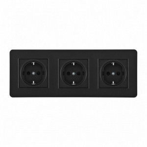 Розетка с заземлением и со шторкой Arte Milano SET16-3 SET16-3-40-1x3 black Розетка с заземлением и со шторкой Arte Milano SET16-3 SET16-3-40-1x3 black