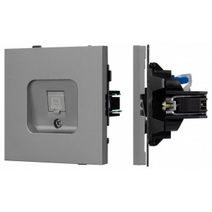 Розетка Ethernet RJ-45 и со шторками, без рамки Arlight SCT-TENDO 054105 Розетка Ethernet RJ-45 и со шторками, без рамки Arlight SCT-TENDO 054105