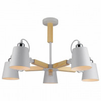 Люстра на штанге Arte Lamp Oscar 5 ламп A7141PL-5WH