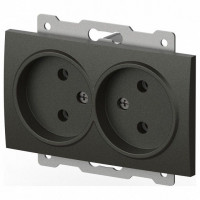 Розетка двойная без заземления, без рамки Elbi Eleсtriс Zena Vega 609-011100-908
