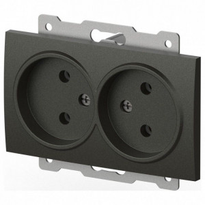 Розетка двойная без заземления, без рамки Elbi Eleсtriс Zena Vega 609-011100-908