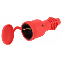 Розетка с заземлением Эра  RX11-R-IP44