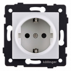 Розетка с заземлением, без рамки Kollinger REA-002WH Розетка с заземлением, без рамки Kollinger REA-002WH