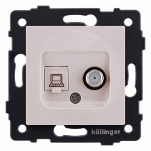 ТВ-розетка и SAT-розетка оконечная без рамки Kollinger REA-022CM ТВ-розетка и SAT-розетка оконечная без рамки Kollinger REA-022CM