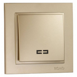 Выключатель одноклавишный с подсветкой Mono Electric Despina 102-222225-101 Выключатель одноклавишный с подсветкой Mono Electric Despina 102-222225-101