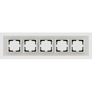 Рамка на 5 постов Mono Electric Style Glass 107-710000-164 Рамка на 5 постов Mono Electric Style Glass 107-710000-164