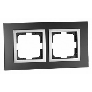 Рамка на 2 поста Mono Electric Style Glass 107-720000-161 Рамка на 2 поста Mono Electric Style Glass 107-720000-161