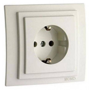 Розетка с заземлением, без рамки Mono Electric Despina / Larissa 500-000121-117 Розетка с заземлением, без рамки Mono Electric Despina / Larissa 500-000121-117