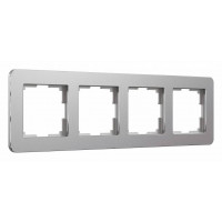 Рамка на 4 поста Werkel Platinum алюминий W0042606