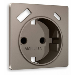 Накладка для розетки с заземлением и со шторками и 2хUSB type A и C Ambrella Volt Quant AP6400 Накладка для розетки с заземлением и со шторками и 2хUSB type A и C Ambrella Volt Quant AP6400