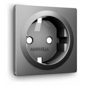 Накладка для розетки с заземлением Ambrella Volt Quant AP6560 Накладка для розетки с заземлением Ambrella Volt Quant AP6560