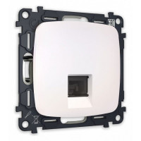 Розетка Ethernet RJ-45 и со шторками, без рамки Ambrella Volt Quant MO212010