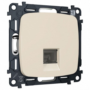 Розетка Ethernet RJ-45 и со шторками, без рамки Ambrella Volt OMEGA MO332005 Розетка Ethernet RJ-45 и со шторками, без рамки Ambrella Volt OMEGA MO332005
