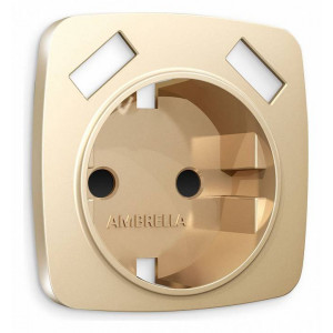 Накладка для розетки с заземлением и со шторками и 2хUSB type A Ambrella Volt Quant OP6090 Накладка для розетки с заземлением и со шторками и 2хUSB type A Ambrella Volt Quant OP6090