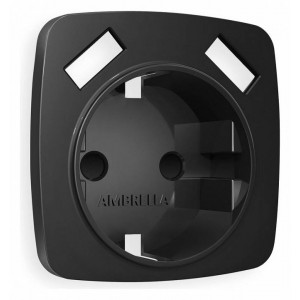 Накладка для розетки с заземлением и со шторками и 2хUSB type A Ambrella Volt Quant OP8090 Накладка для розетки с заземлением и со шторками и 2хUSB type A Ambrella Volt Quant OP8090