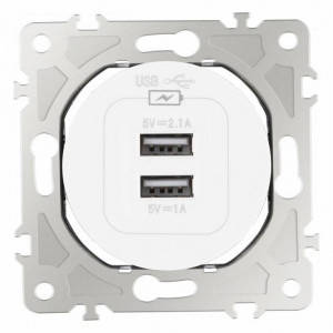 Розетка USB, без рамки Arte Milano am-202 202.46-1.white Розетка USB, без рамки Arte Milano am-202 202.46-1.white