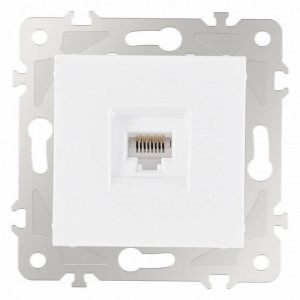 Розетка Ethernet RJ-45 без рамки Arte Milano am-203 203.45-1.white Розетка Ethernet RJ-45 без рамки Arte Milano am-203 203.45-1.white