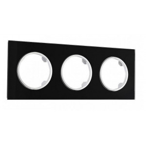Рамка на 3 поста Arte Milano am-502.01 502.01-3.black Рамка на 3 поста Arte Milano am-502.01 502.01-3.black