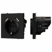 Розетка с заземлением и 2хUSB type A, без рамки Arlight SCT 054289